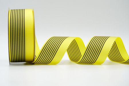 Fita de gorgorão com design linear reto amarelo_K1756-A12